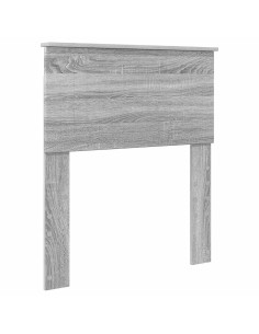 Testiera con testiera Grigio Sonoma 75 cm Legno multistrato 2