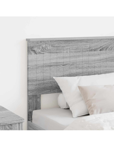 Testiera con testiera Grigio Sonoma 75 cm Legno multistrato