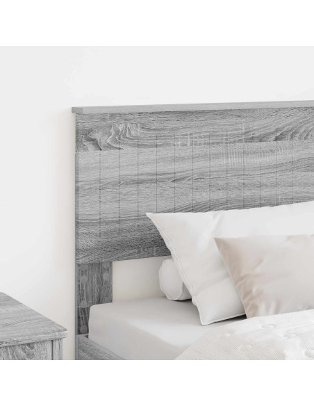 Testiera con testiera Grigio Sonoma 75 cm Legno multistrato