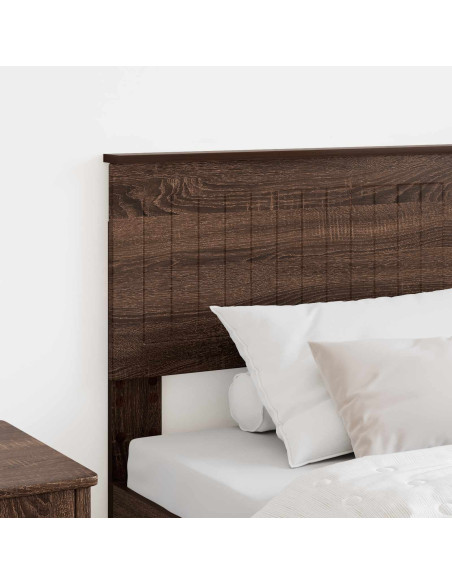 Testiera con testiera Rovere Marrone 75 cm Legno multistrato