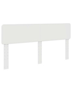 Testiera con testiera Bianco 200 cm Legno multistrato 2