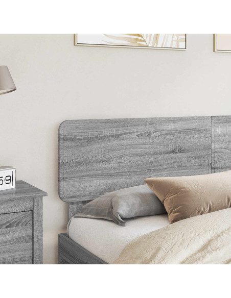 Testiera con testiera Grigio Sonoma 200 cm Legno multistrato