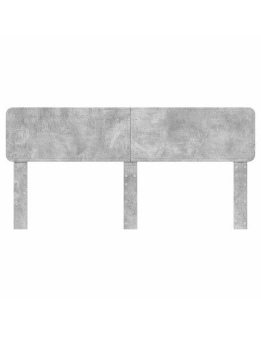 Testiera con testiera Grigio cemento 180 cm Legno multistrato
