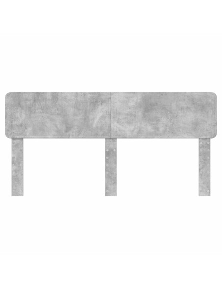 Testiera con testiera Grigio cemento 180 cm Legno multistrato