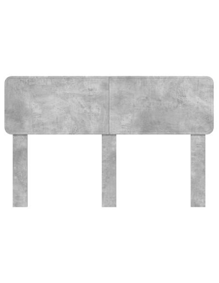 Testiera con testiera Grigio cemento 160 cm Legno multistrato