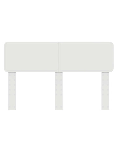 Testiera con testiera Bianco 150 cm Legno multistrato
