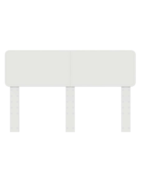 Testiera con testiera Bianco 150 cm Legno multistrato