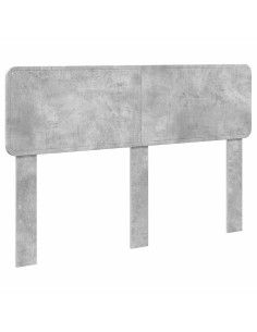 Testiera con testiera Grigio cemento 150 cm Legno multistrato 2