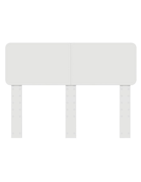 Testiera con testiera Bianco 135 cm Legno multistrato