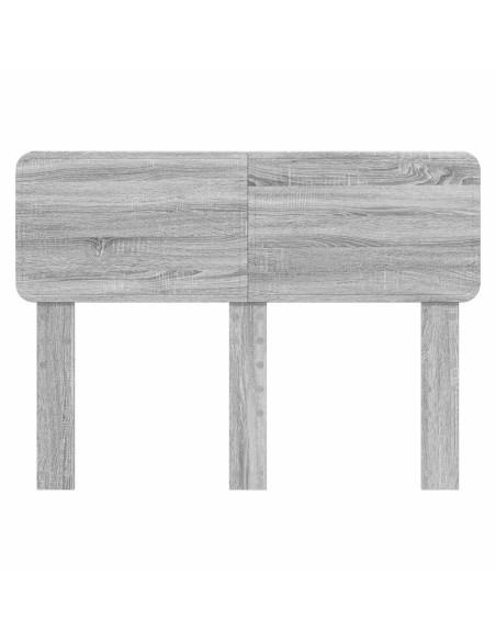 Testiera con testiera Grigio Sonoma 135 cm Legno multistrato