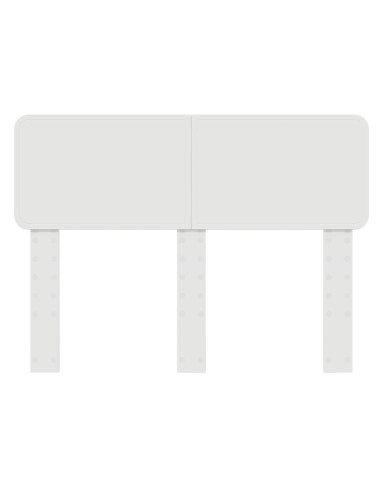 Testiera con testiera Bianco 120 cm Legno multistrato