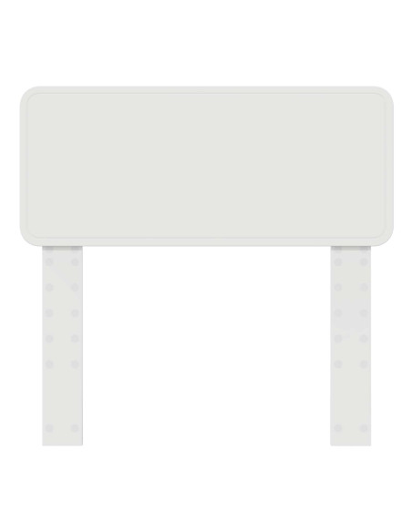 Testiera con testiera Bianco 90 cm Legno multistrato