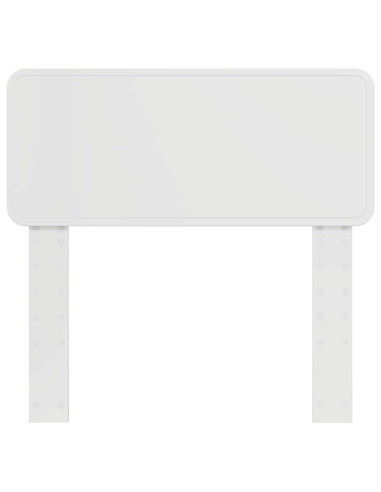 Testiera con testiera Bianco Lucido 80 cm Legno multistrato