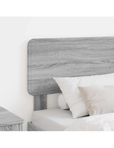 Testiera con testiera Grigio Sonoma 80 cm Legno multistrato