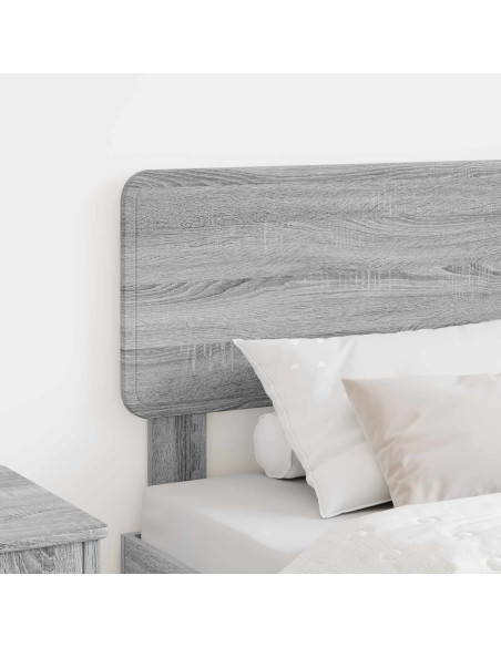 Testiera con testiera Grigio Sonoma 80 cm Legno multistrato