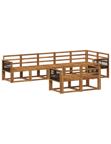 Set di divani da esterno 8 pcs Naturale