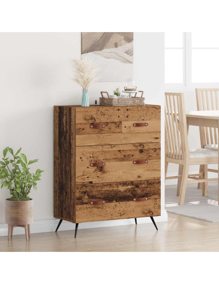 Cassettiera con cassetto Legno vecchio 69,5 x 34 x 90 cm