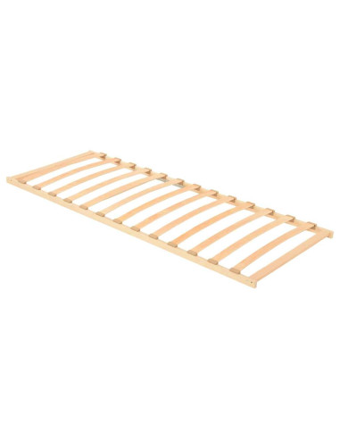 Base a doghe Marrone 80 x 190 cm Legno massello di faggio