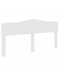 Testiera con testiera Bianco 200 cm Legno multistrato 2