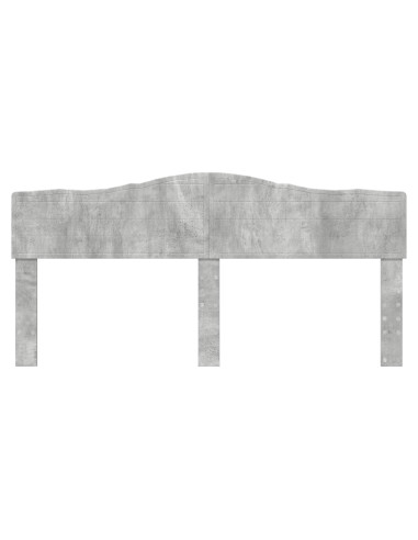 Testiera con testiera Grigio cemento 200 cm Legno multistrato