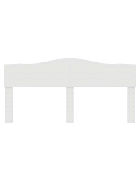 Testiera con testiera Bianco Lucido 200 cm Legno multistrato