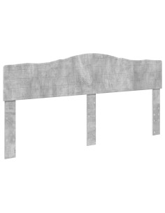 Testiera con testiera Grigio cemento 180 cm Legno multistrato 2
