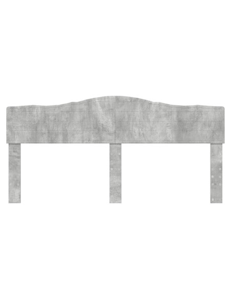 Testiera con testiera Grigio cemento 180 cm Legno multistrato