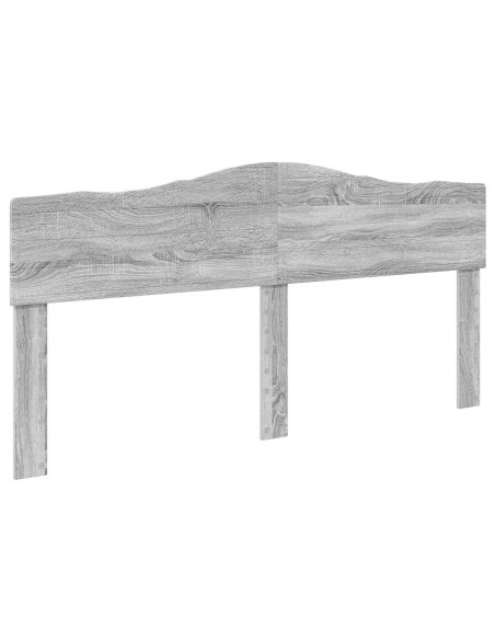 Testiera con testiera Grigio Sonoma 180 cm Legno multistrato