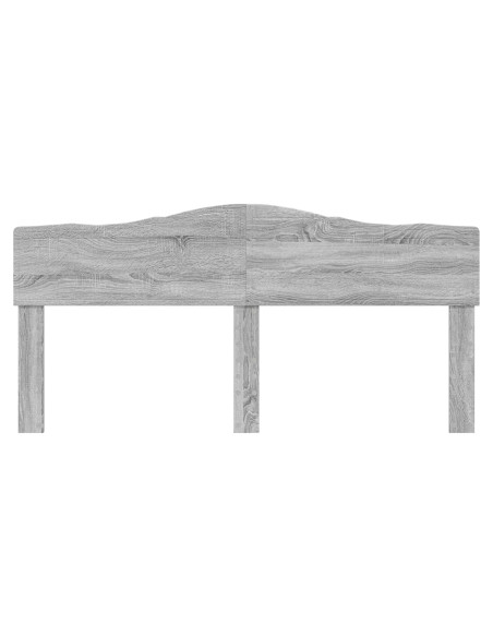 Testiera con testiera Grigio Sonoma 180 cm Legno multistrato