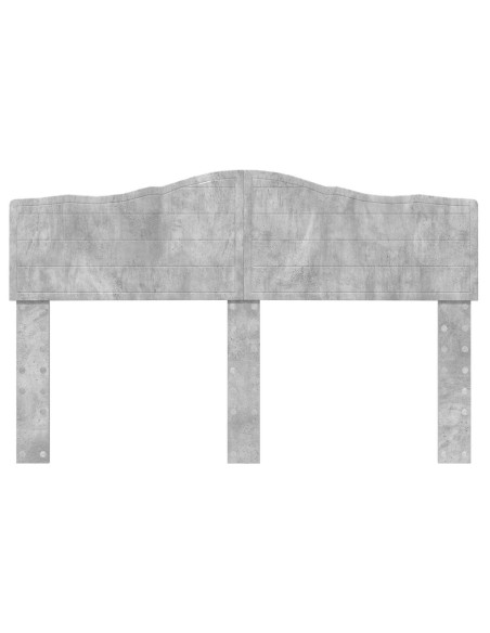 Testiera con testiera Grigio cemento 160 cm Legno multistrato