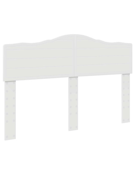 Testiera con testiera Bianco Lucido 160 cm Legno multistrato