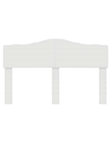 Testiera con testiera Bianco Lucido 160 cm Legno multistrato