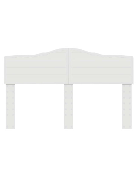 Testiera con testiera Bianco Lucido 160 cm Legno multistrato
