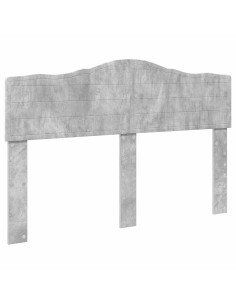 Testiera con testiera Grigio cemento 150 cm Legno multistrato 2