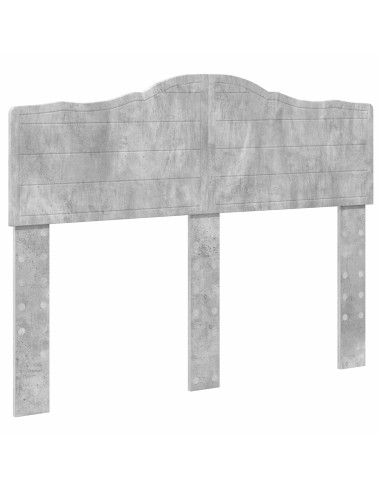 Testiera con testiera Grigio cemento 120 cm Legno multistrato