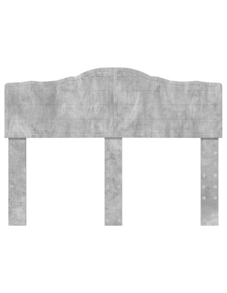 Testiera con testiera Grigio cemento 120 cm Legno multistrato