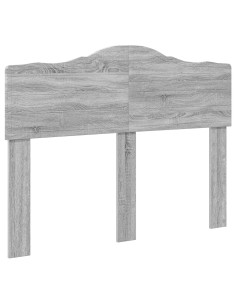 Testiera con testiera Grigio Sonoma 120 cm Legno multistrato 2