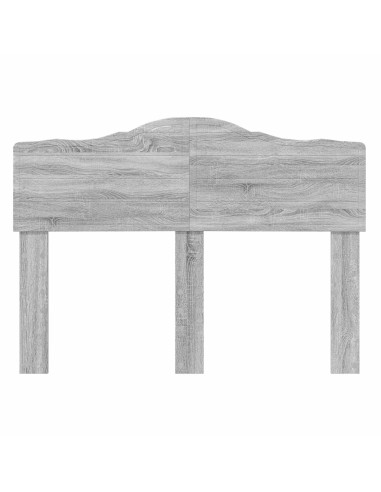 Testiera con testiera Grigio Sonoma 120 cm Legno multistrato