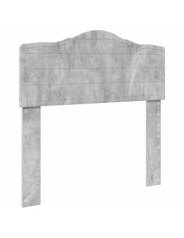 Testiera con testiera Grigio cemento 100 cm Legno multistrato