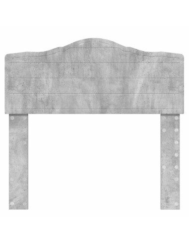 Testiera con testiera Grigio cemento 100 cm Legno multistrato