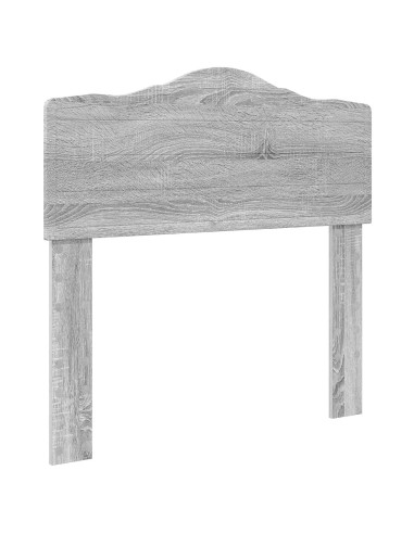 Testiera con testiera Grigio Sonoma 100 cm Legno multistrato