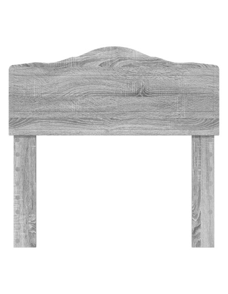 Testiera con testiera Grigio Sonoma 100 cm Legno multistrato