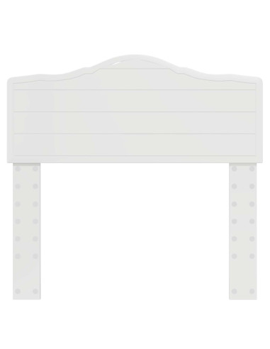 Testiera con testiera Bianco Lucido 90 cm Legno multistrato