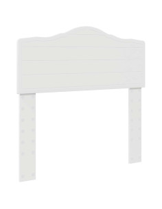 Testiera con testiera Bianco 75 cm Legno multistrato 2