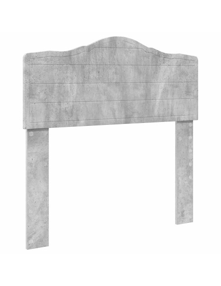 Testiera con testiera Grigio cemento 75 cm Legno multistrato