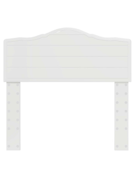 Testiera con testiera Bianco Lucido 75 cm Legno multistrato