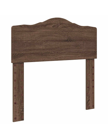 Testiera con testiera Rovere Marrone 75 cm Legno multistrato