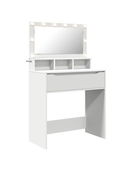 Tavoli da Trucco per Camera da Letto Bianco 80 x 39,6 x 135 cm