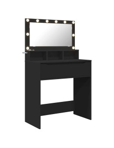 Tavoli da Trucco per Camera da Letto Nero 80 x 39,6 x 135 cm 2