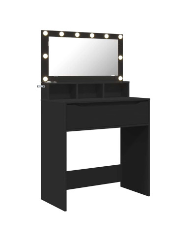 Tavoli da Trucco per Camera da Letto Nero 80 x 39,6 x 135 cm